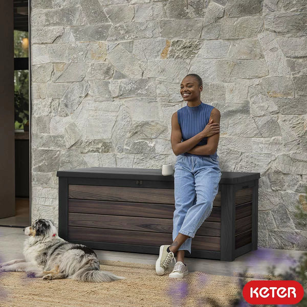 Keter Rosewood Signature 575 Litre (150 Gallon) Deck Box