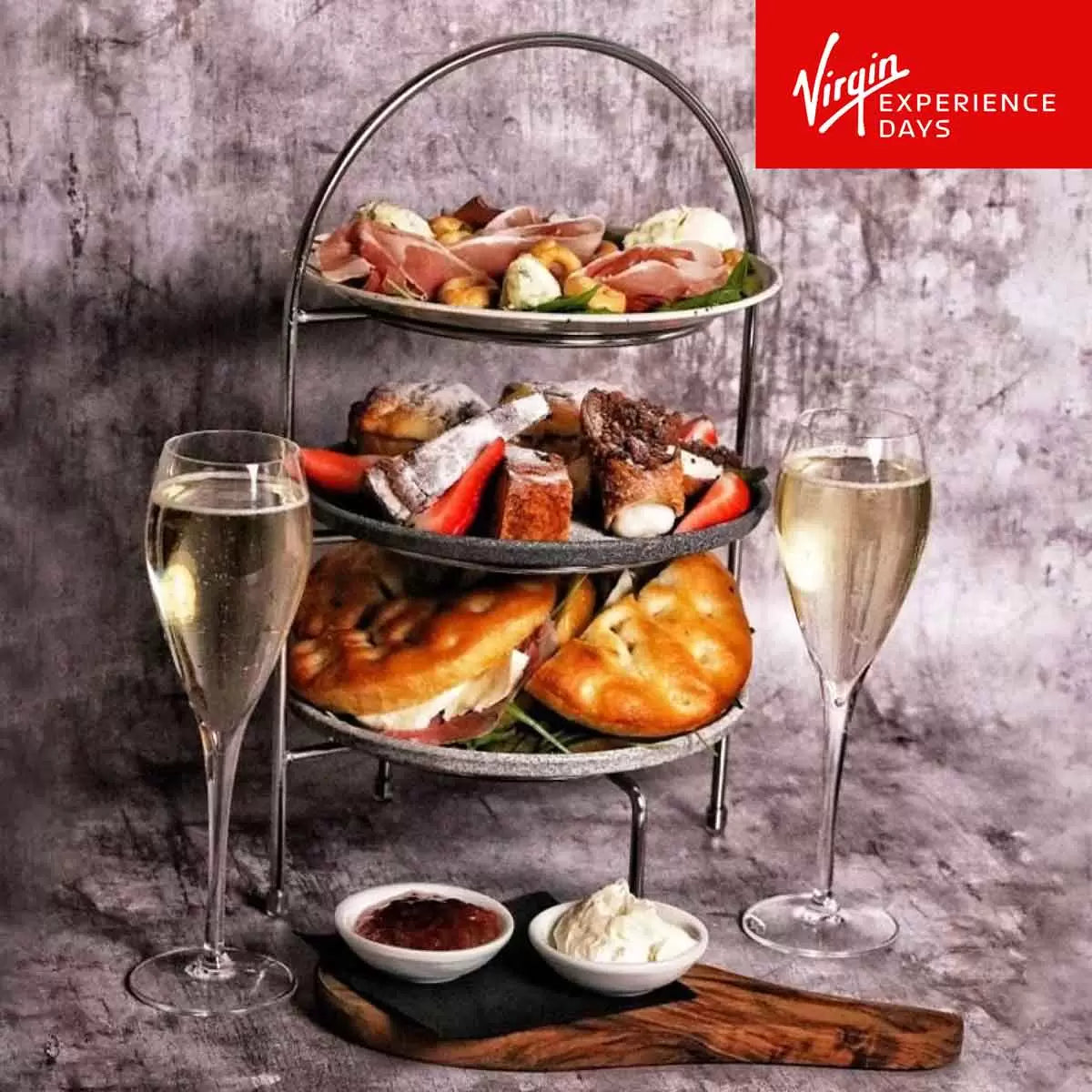 Virgin Experience Days Italian Afternoon Tea With Prosecco for Two at Veeno (18+
