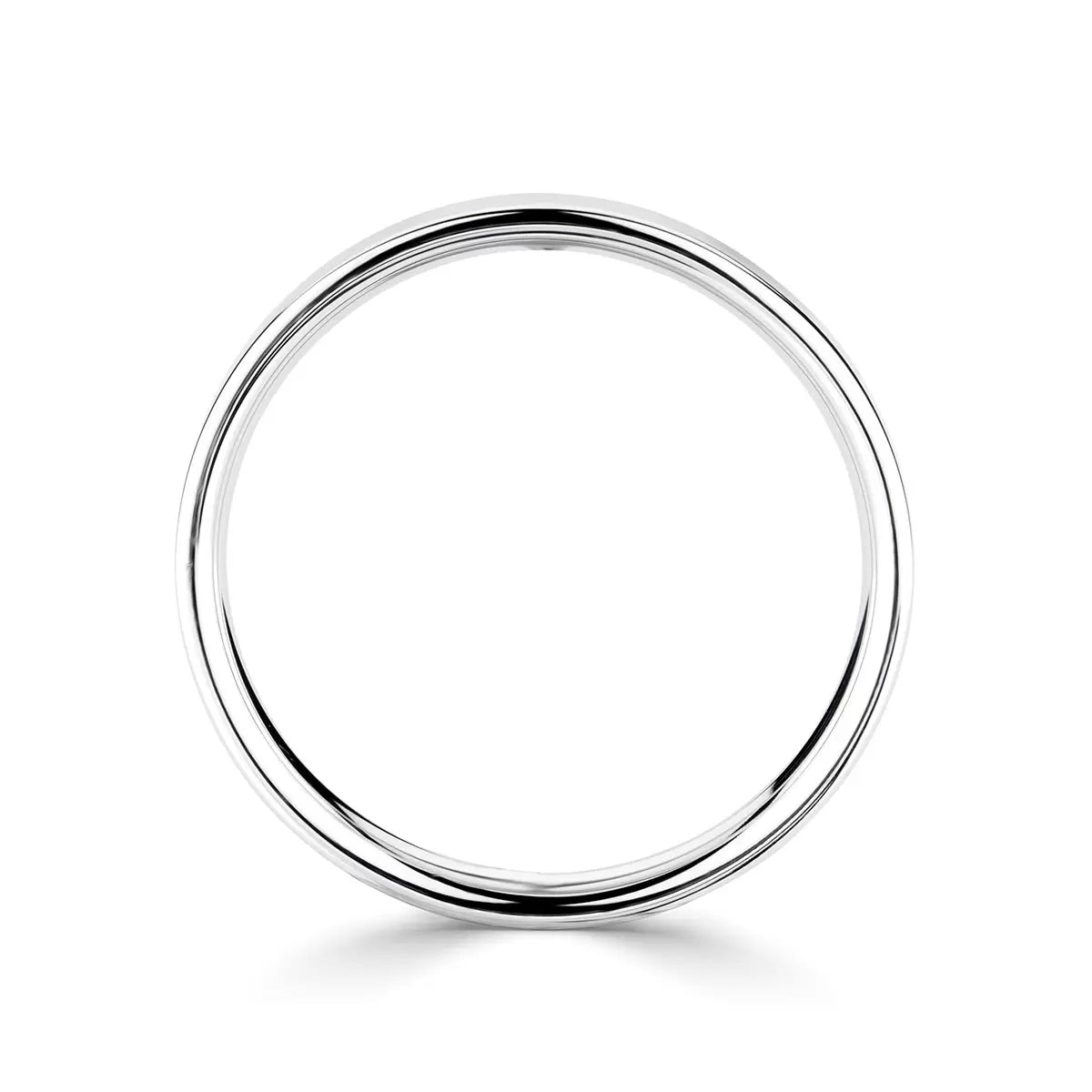 2.0mm Classic Flat Court Wedding Ring, Platinum
