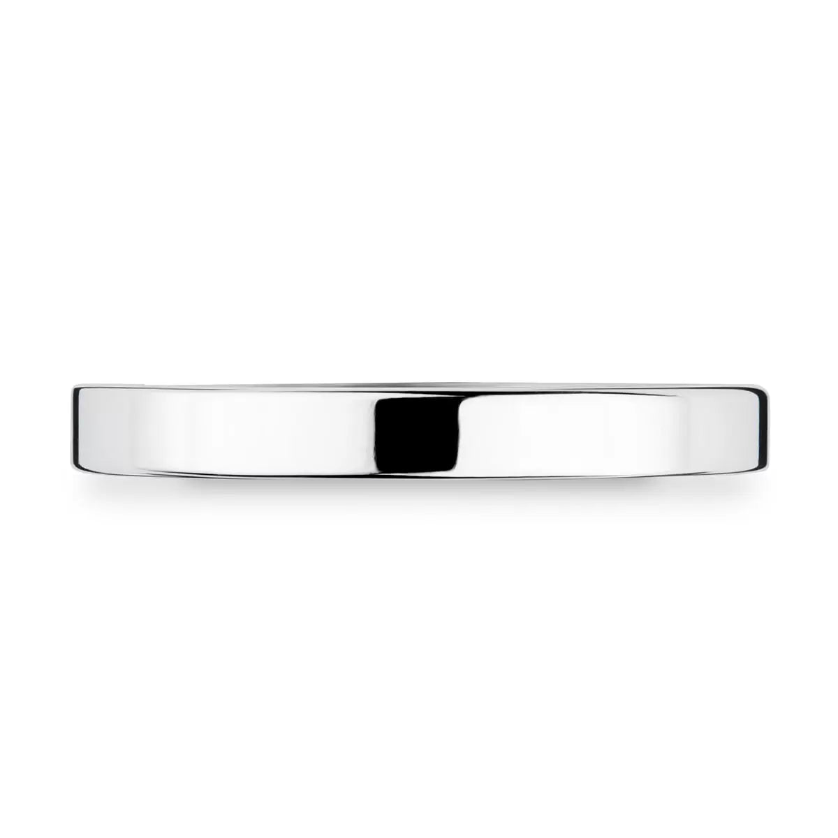2.5mm Classic Flat Court Wedding Ring, Platinum
