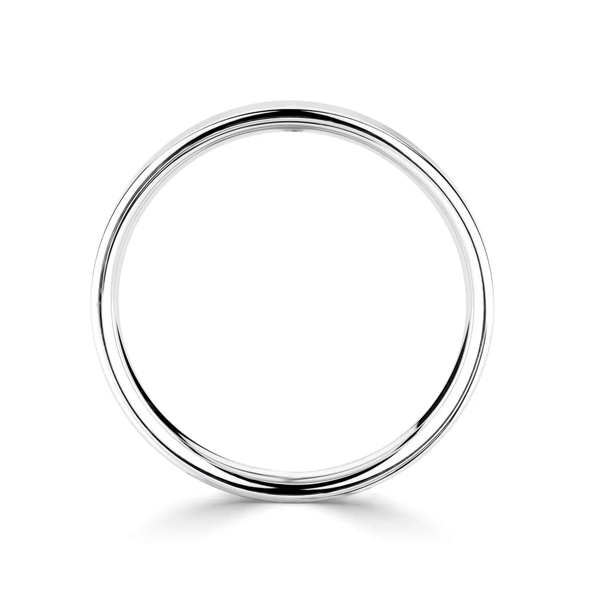 2.5mm Classic Flat Court Wedding Ring, Platinum