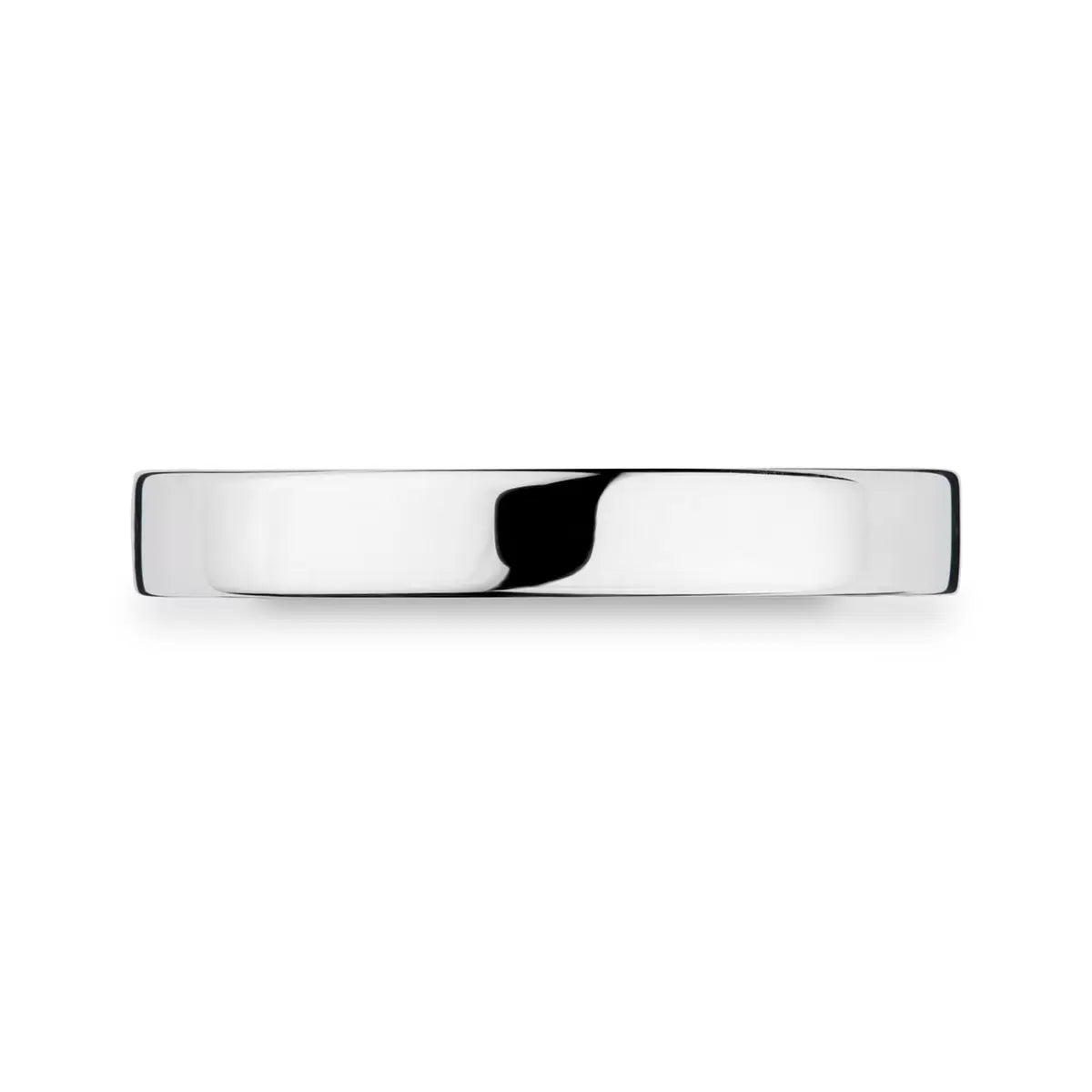 3.0mm Classic Flat Court Wedding Ring, Platinum