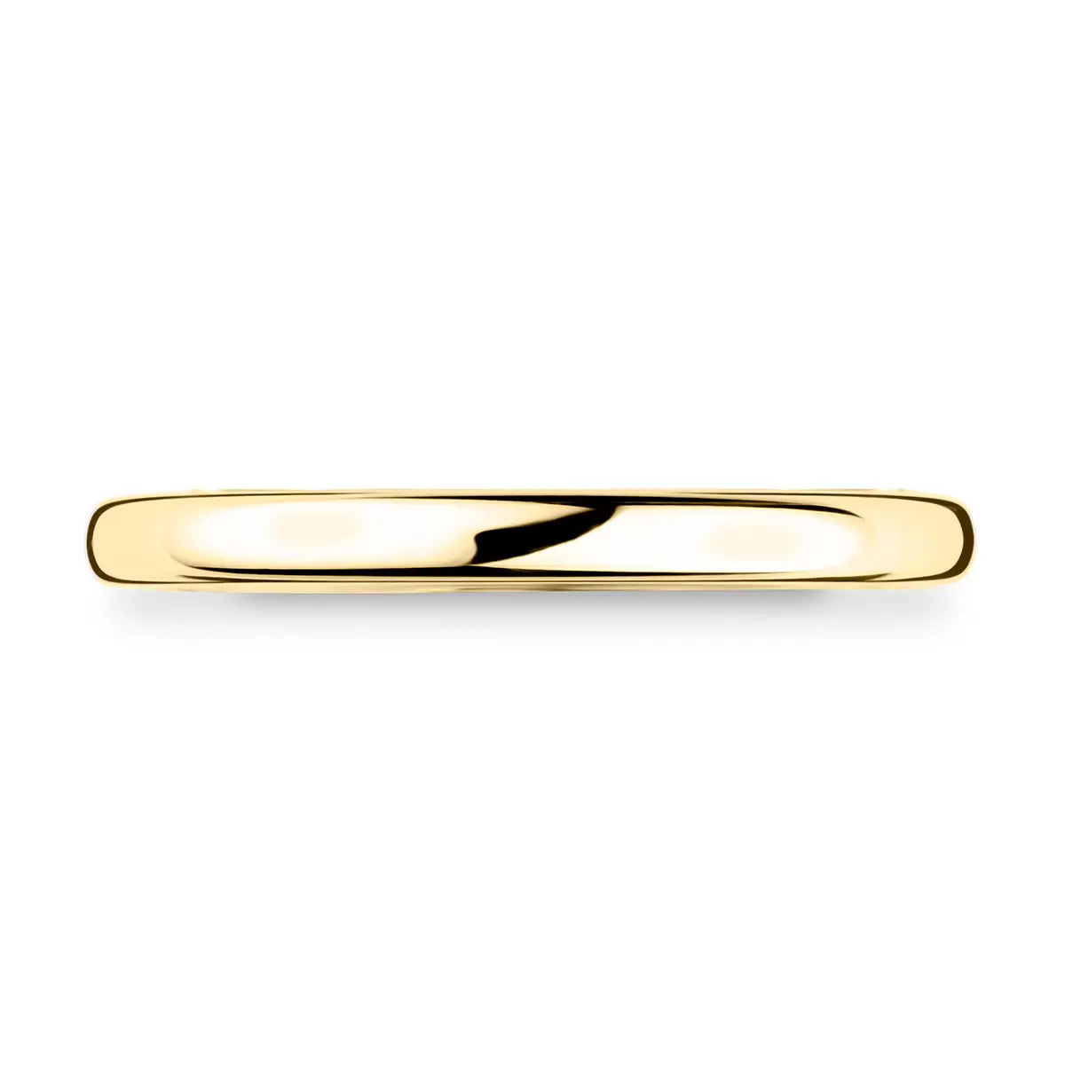 2.0mm Classic Court Wedding Ring, 18ct Yellow Gold