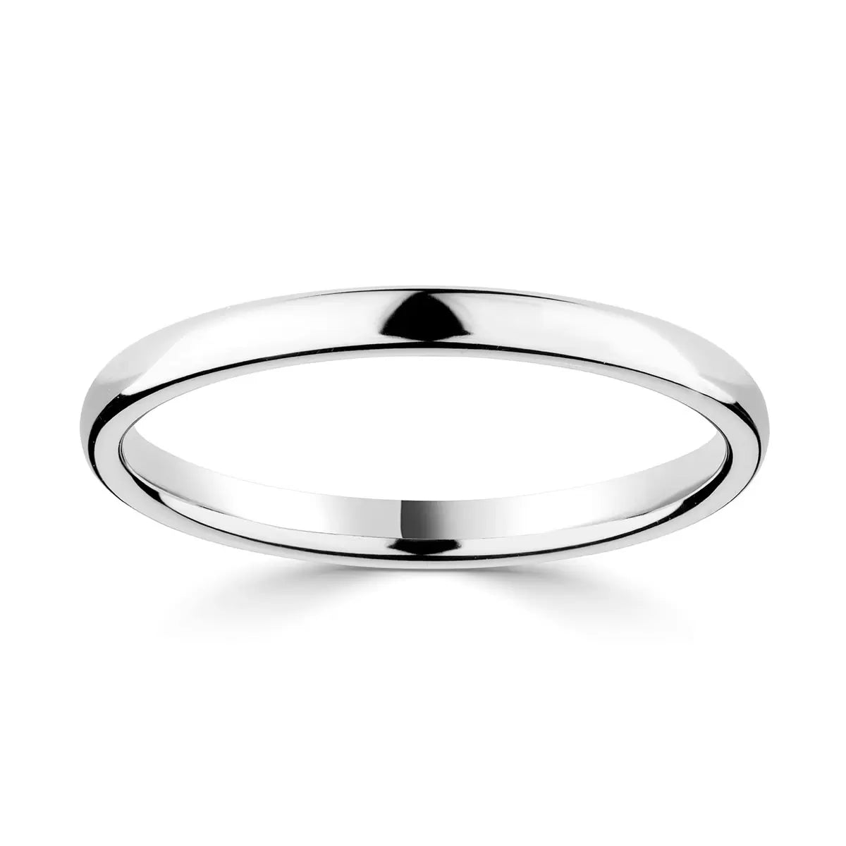 2.0mm Classic Court Wedding Ring, Platinum