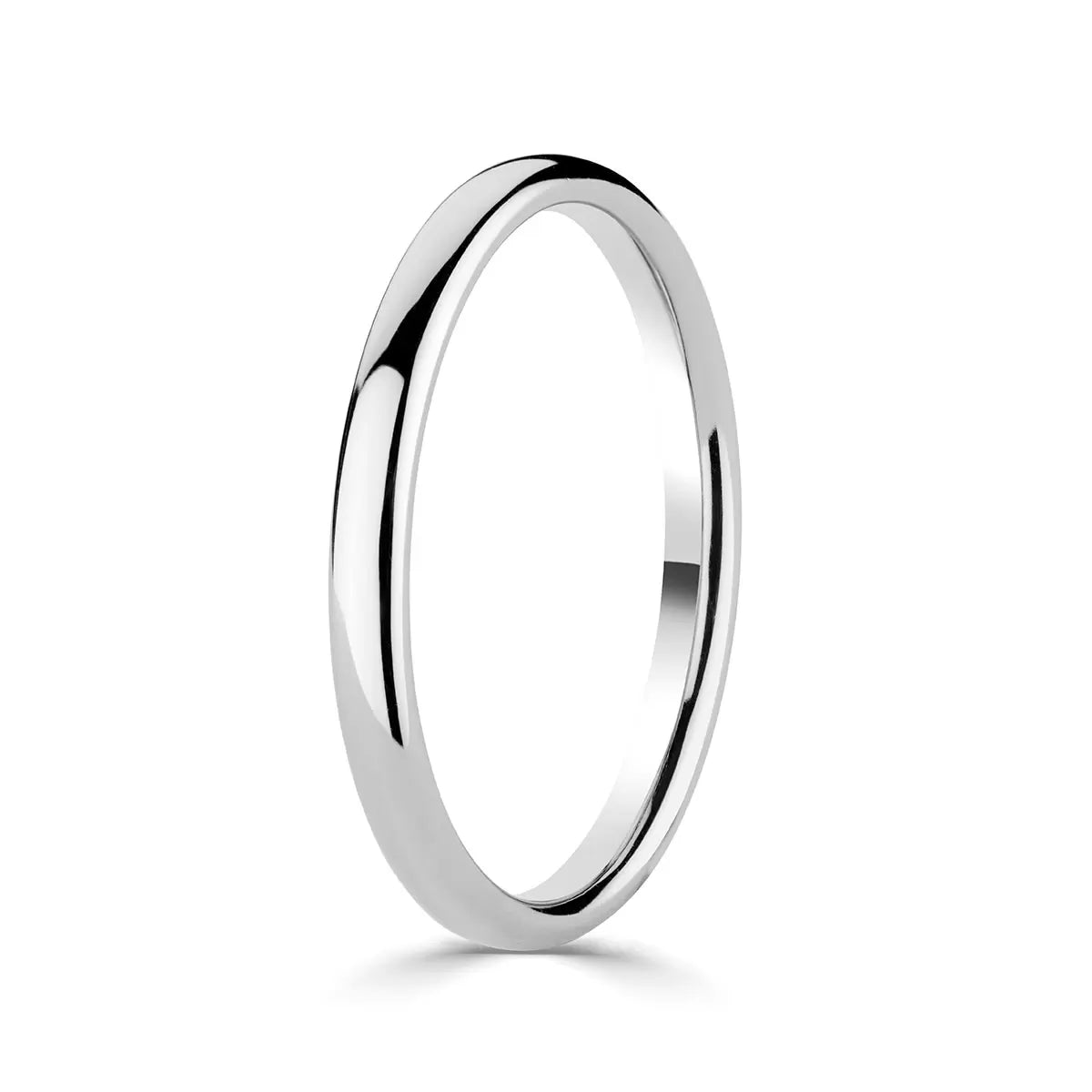 2.0mm Classic Court Wedding Ring, Platinum