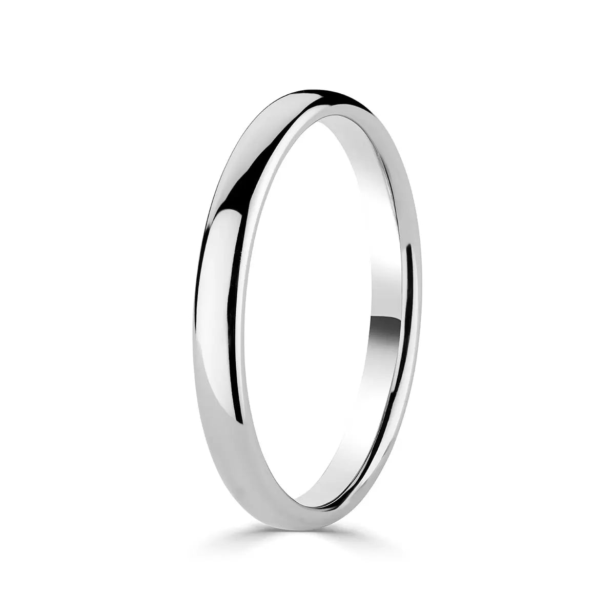 2.5mm Classic Court Wedding Ring, Platinum