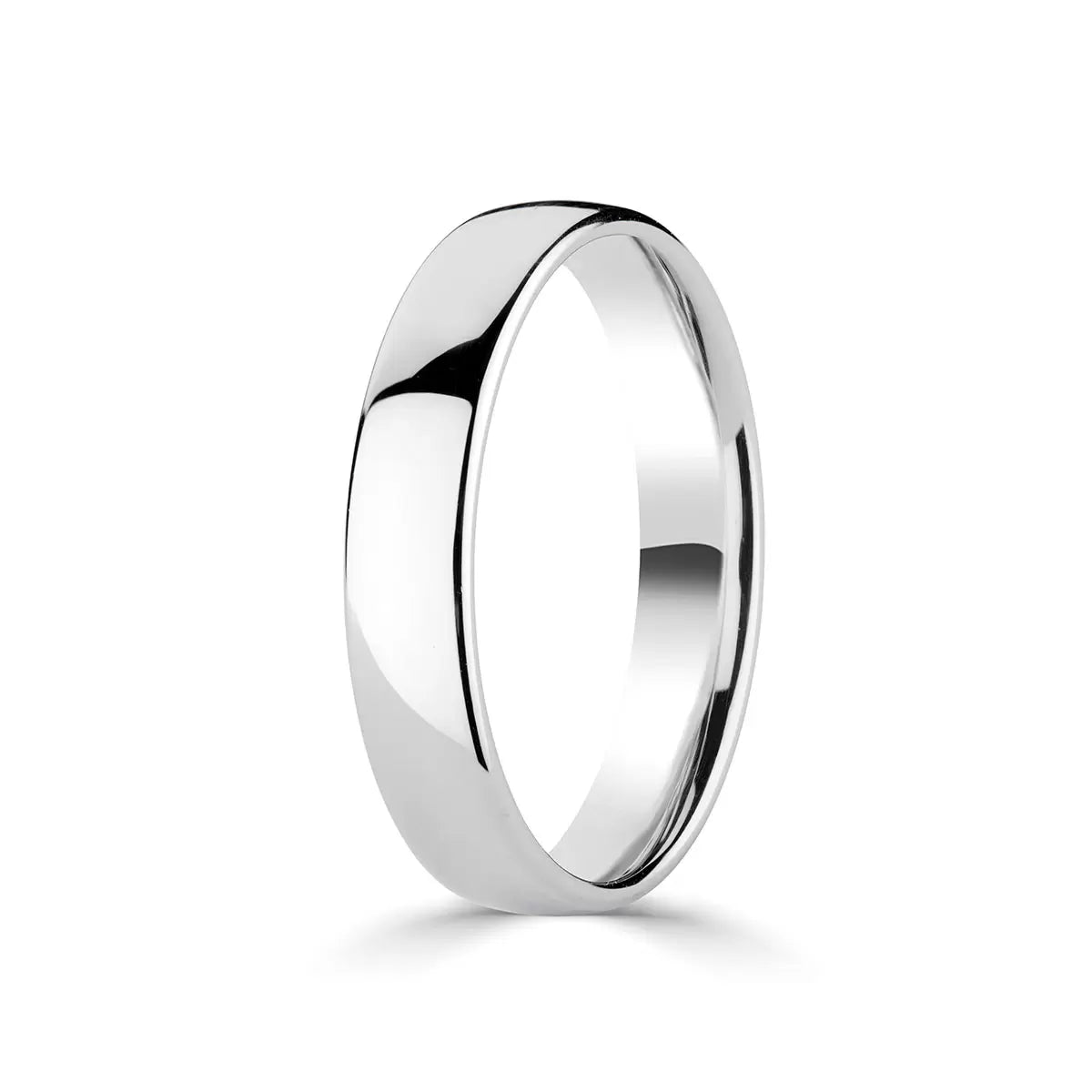 4.0mm Classic Court Wedding Ring, Platinum
