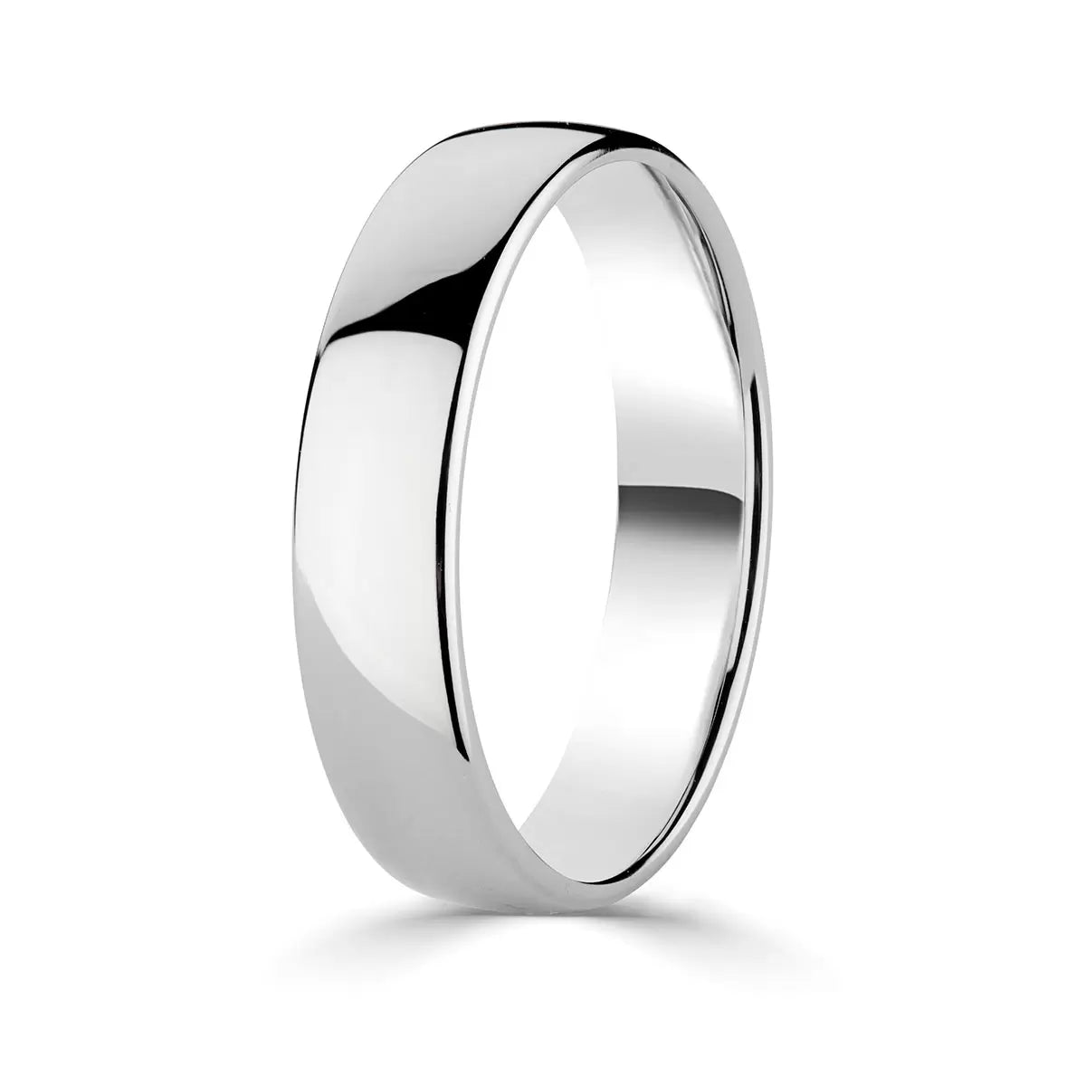 5.0mm Classic Court Wedding Ring, Platinum