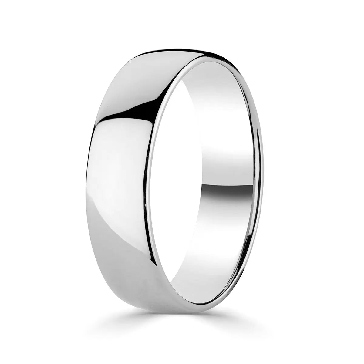 6.0mm Classic Court Wedding Ring, Platinum