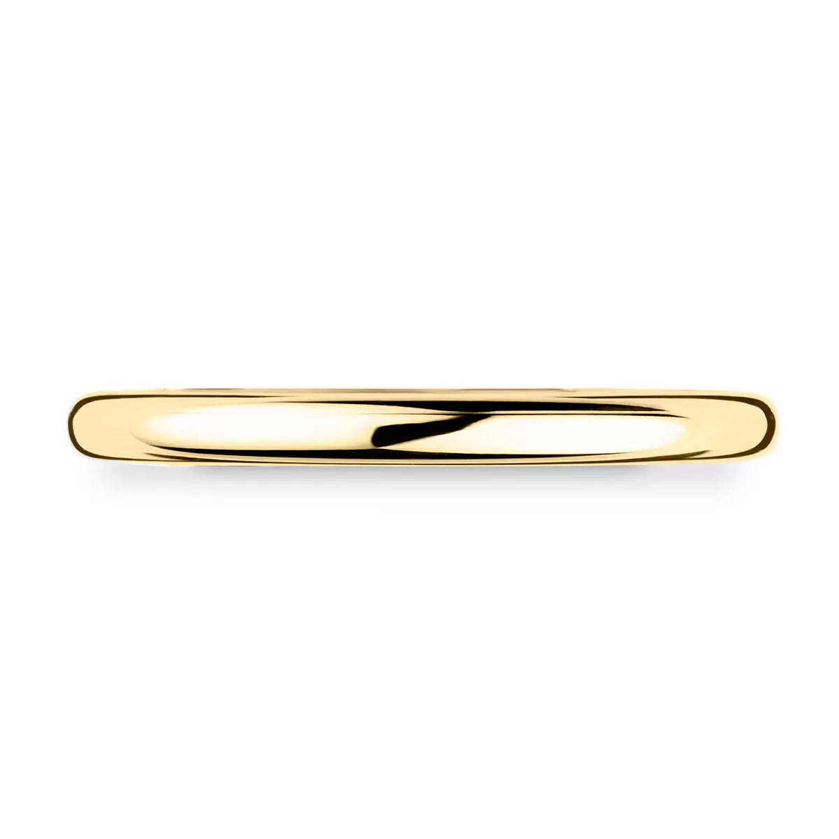 2.0mm Luxury Court Wedding Ring, 18ct Yellow Gold