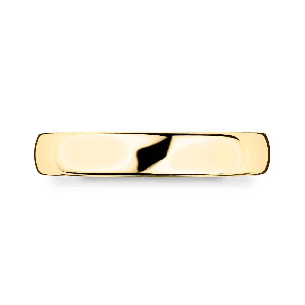 4.0mm Luxury Court Wedding Ring, 18ct Yellow Gold