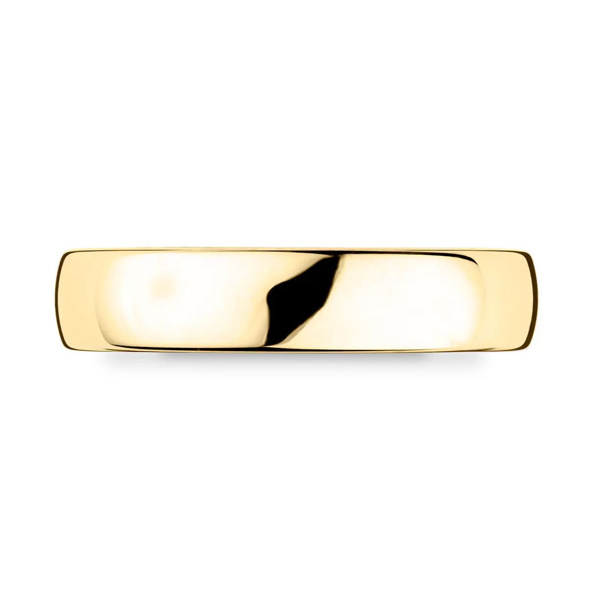 5.0mm Luxury Court Wedding Ring, 18ct Yellow Gold