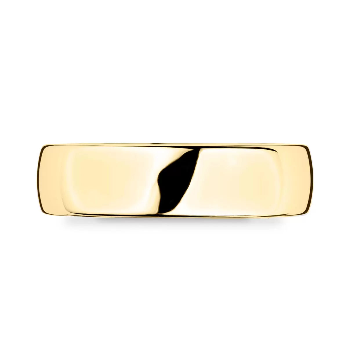 6.0mm Luxury Court Wedding Ring, 18ct Yellow Gold
