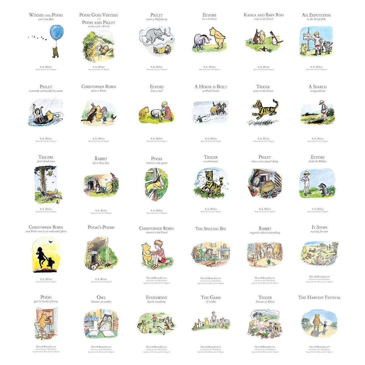 Winnie The Pooh Collection 30 Book Boxset, A.A. Milne (6+ Years)