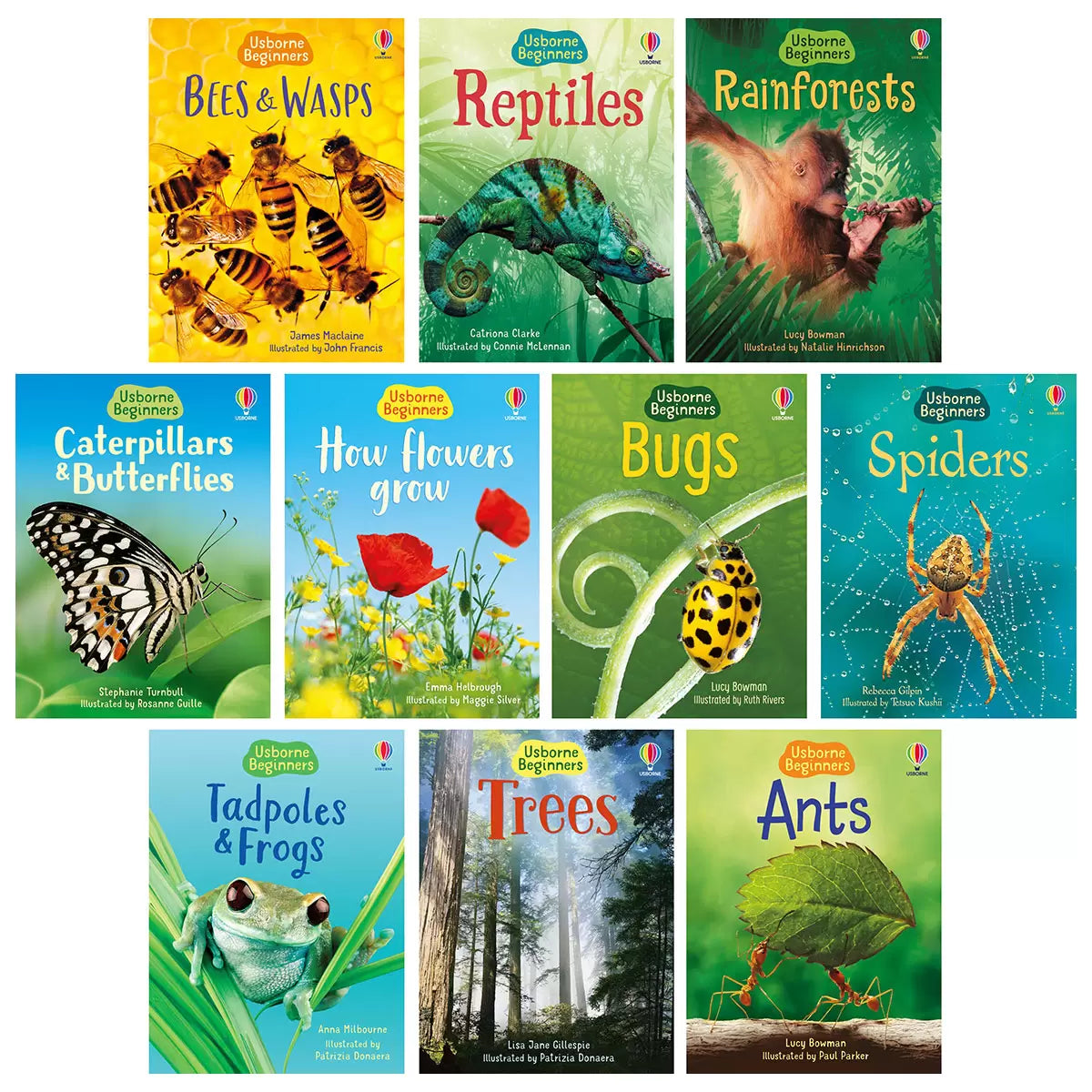 Usborne Beginners Boxset in 3 Options: Animals, Nature, or Science