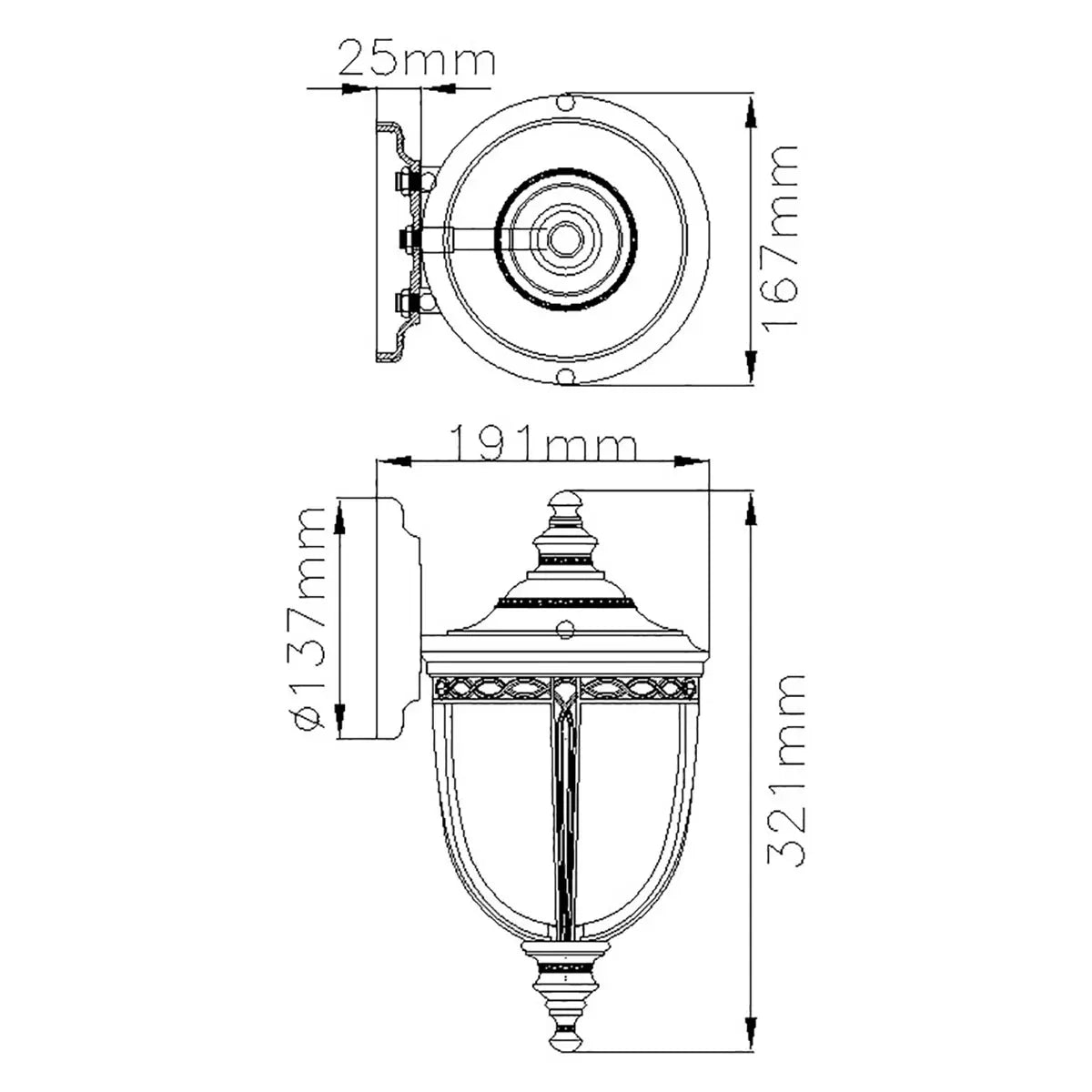 Feiss English Bridle 1 Light Exterior Wall Lantern
