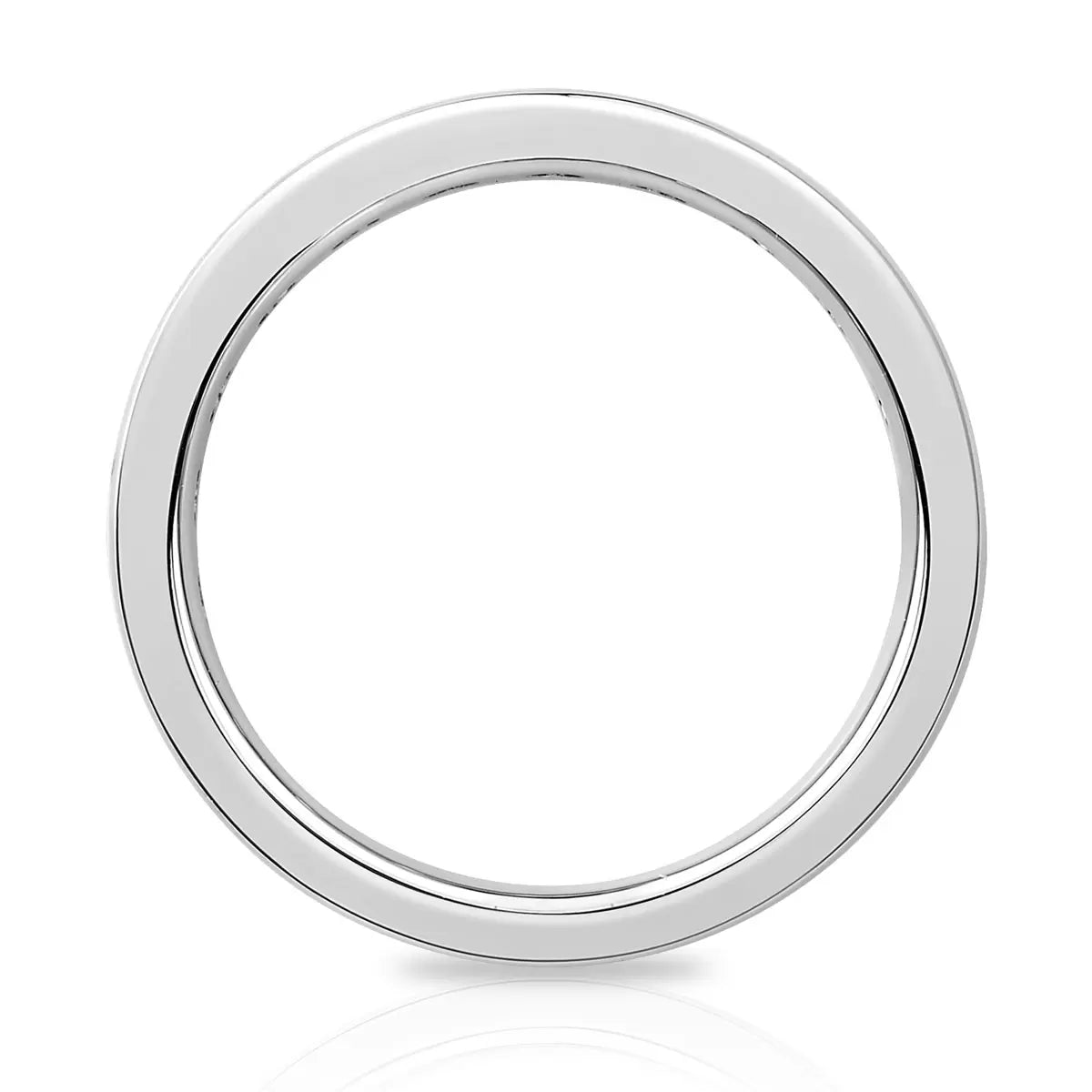2.00ctw Round Brilliant Cut Channel Set Eternity Ring, Platinum in 6 Sizes