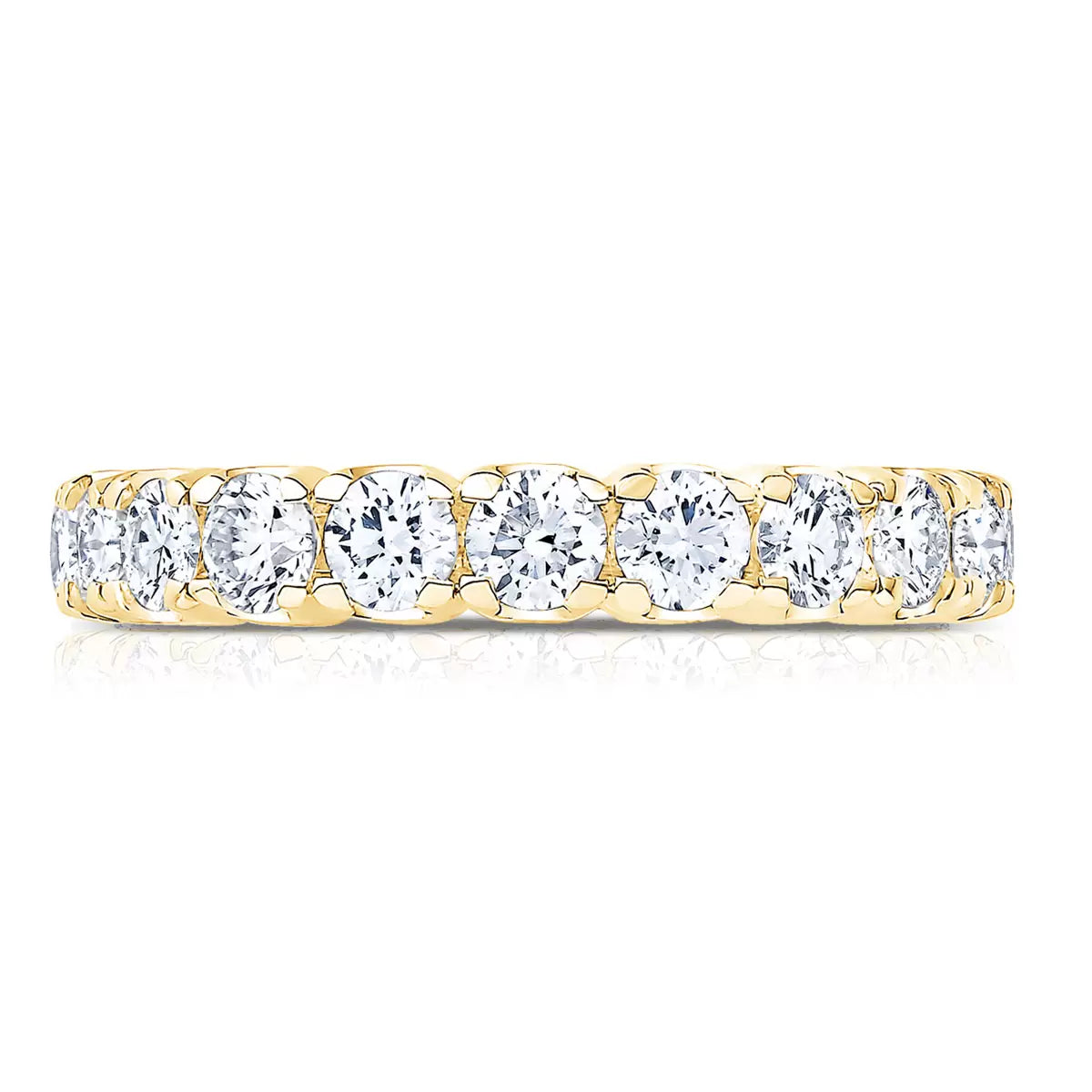 2.00ctw Round Brilliant Cut Diamond Eternity Ring, 18ct Yellow Gold in 6 Sizes