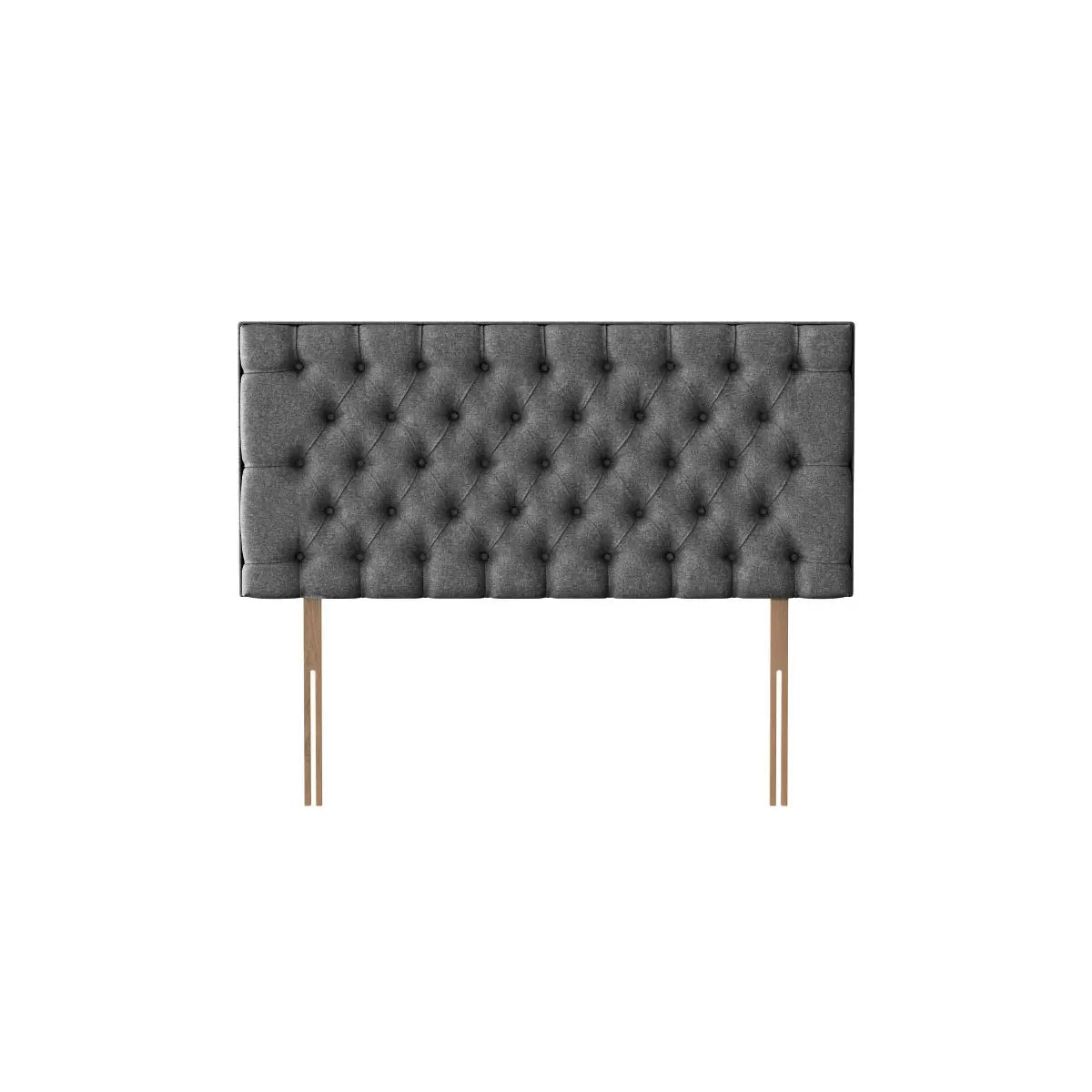 Pocket Spring Bed Company Florence Grey Fabric Headboard in 3 Sizes