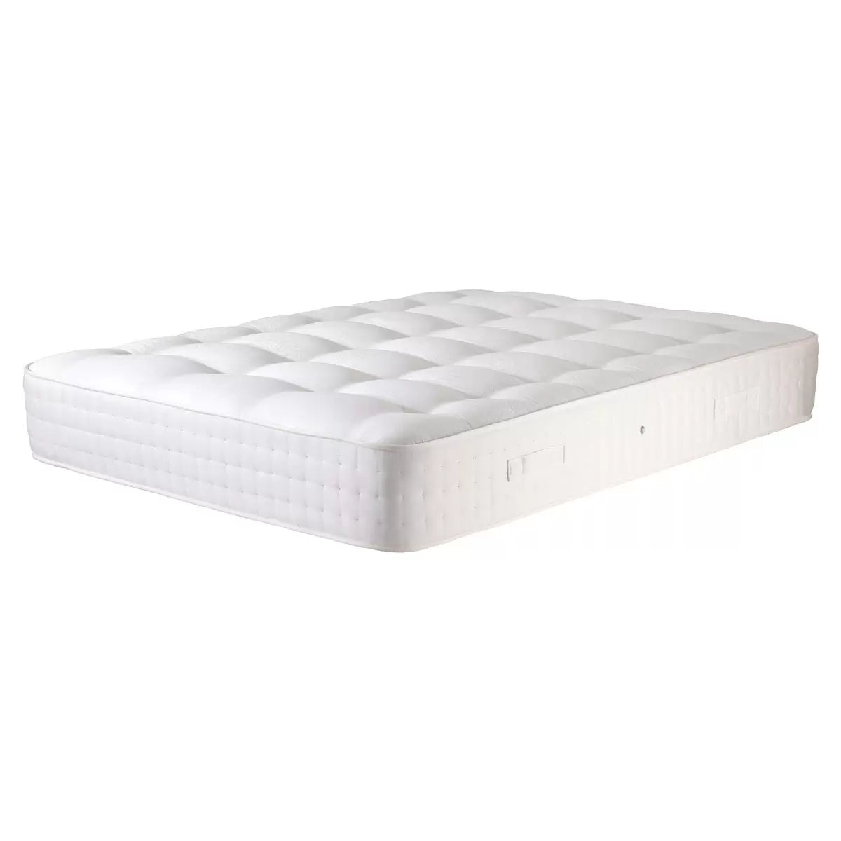 Pocket Spring Bed Company Pemberley Mattress & Grey Full Ottoman Divan in 3