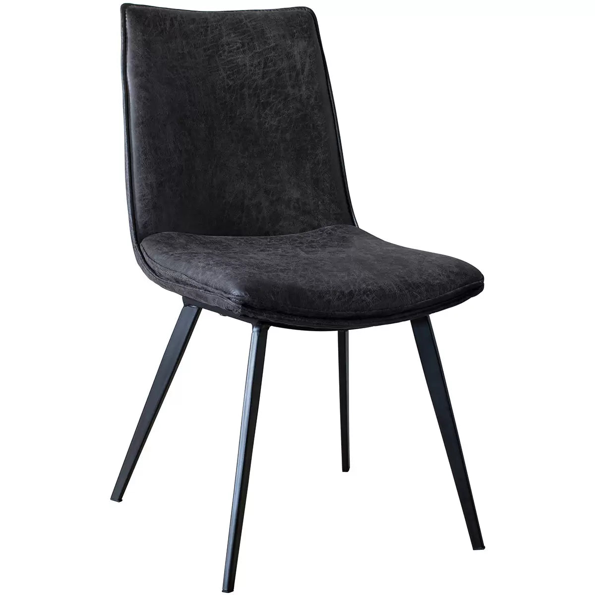 Gallery Hinks Grey Faux Leather Dining Chair, 2 Pack