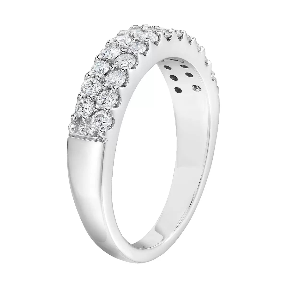 0.70ctw Round Brilliant Cut Diamond Ring, 14ct White Gold