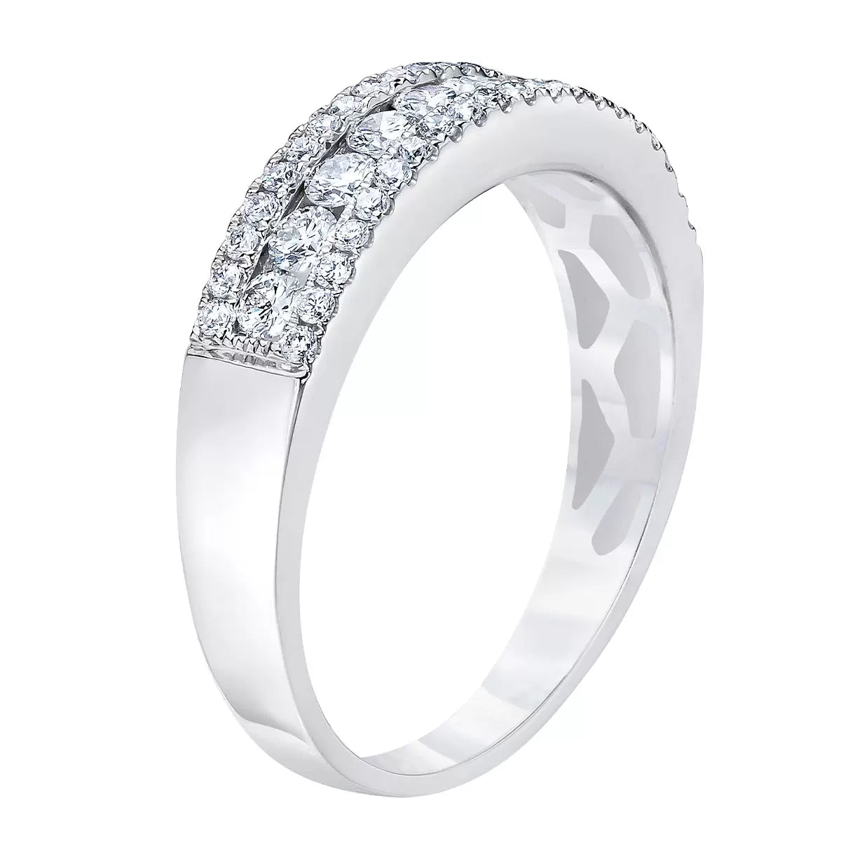 0.50ctw Round Brilliant Cut Diamond Ring, 14ct White Gold