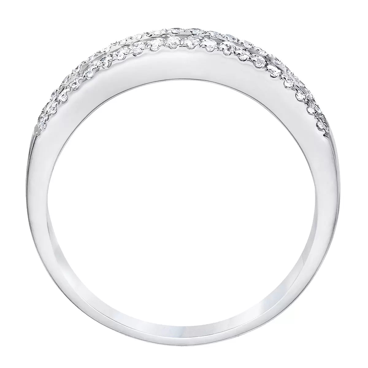 0.50ctw Round Brilliant Cut Diamond Ring, 14ct White Gold