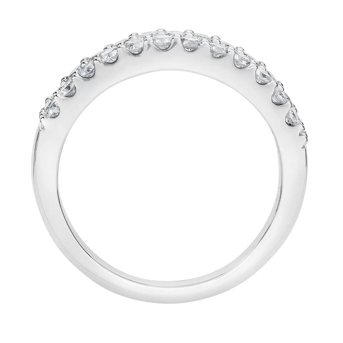 0.70ctw Round Brilliant Cut Diamond Ring, 14ct White Gold