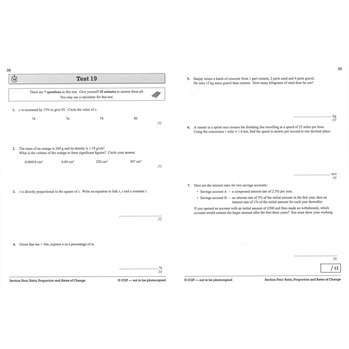 CGP GCSE x3 Books in 5 Options