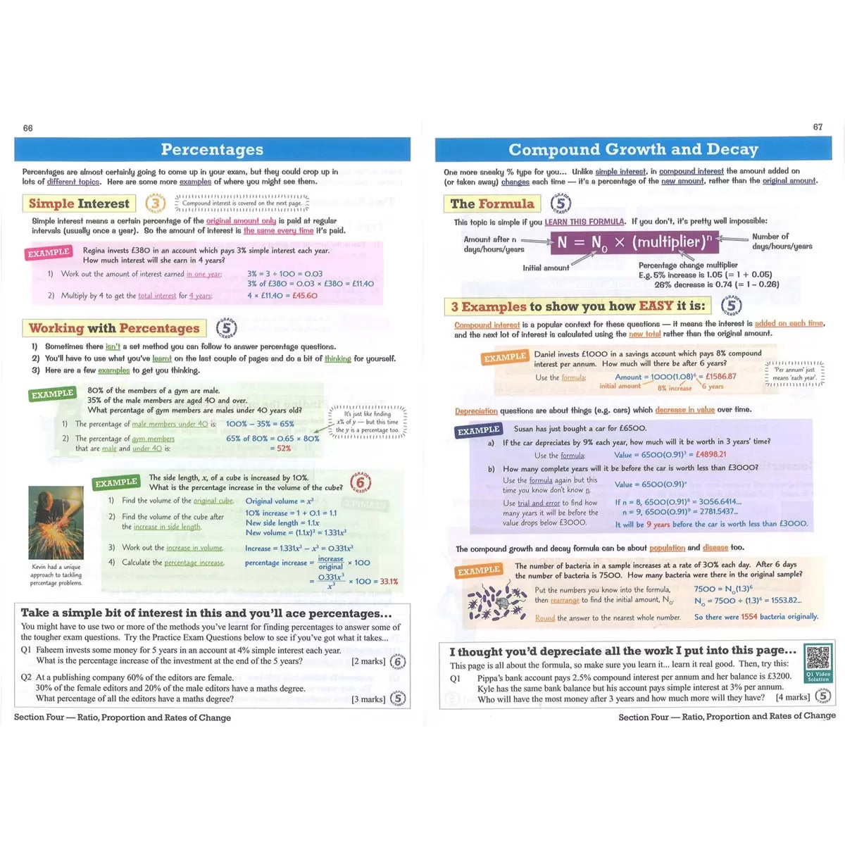 CGP GCSE Maths AQA Higher x3 Book Pack, view 3