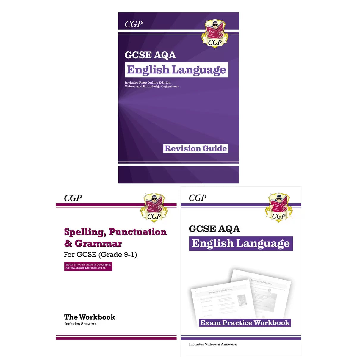 CGP GCSE English Language x3 Book Pack