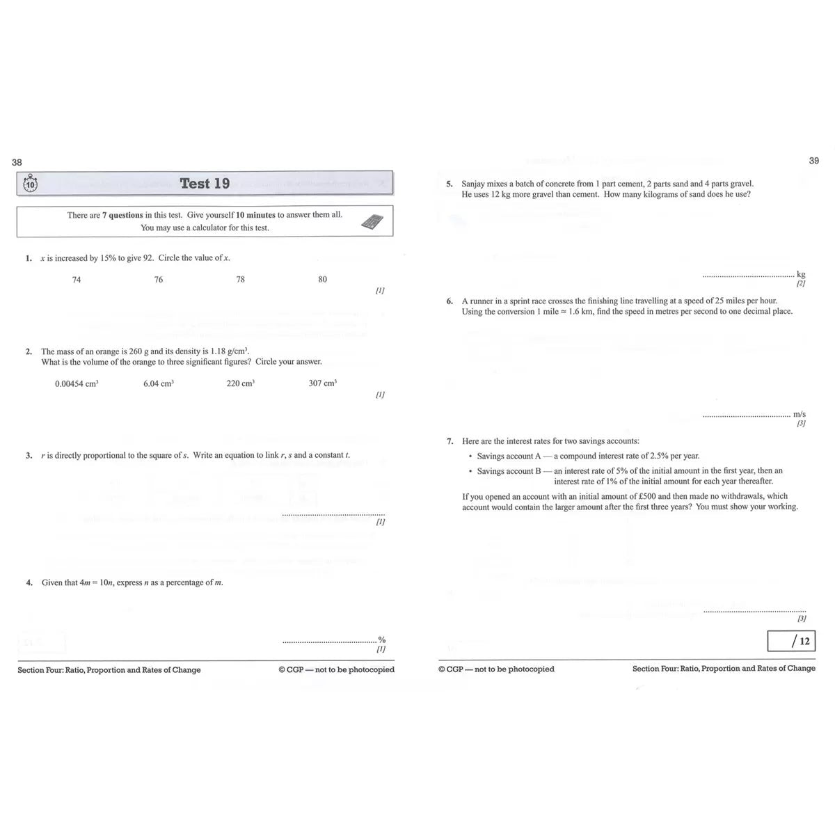 CGP GCSE Maths AQA Higher x3 Book Pack, view 22