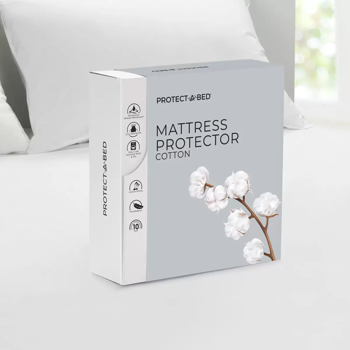 Protect-A-Bed Cotton Mattress Protector, in 5 Sizes