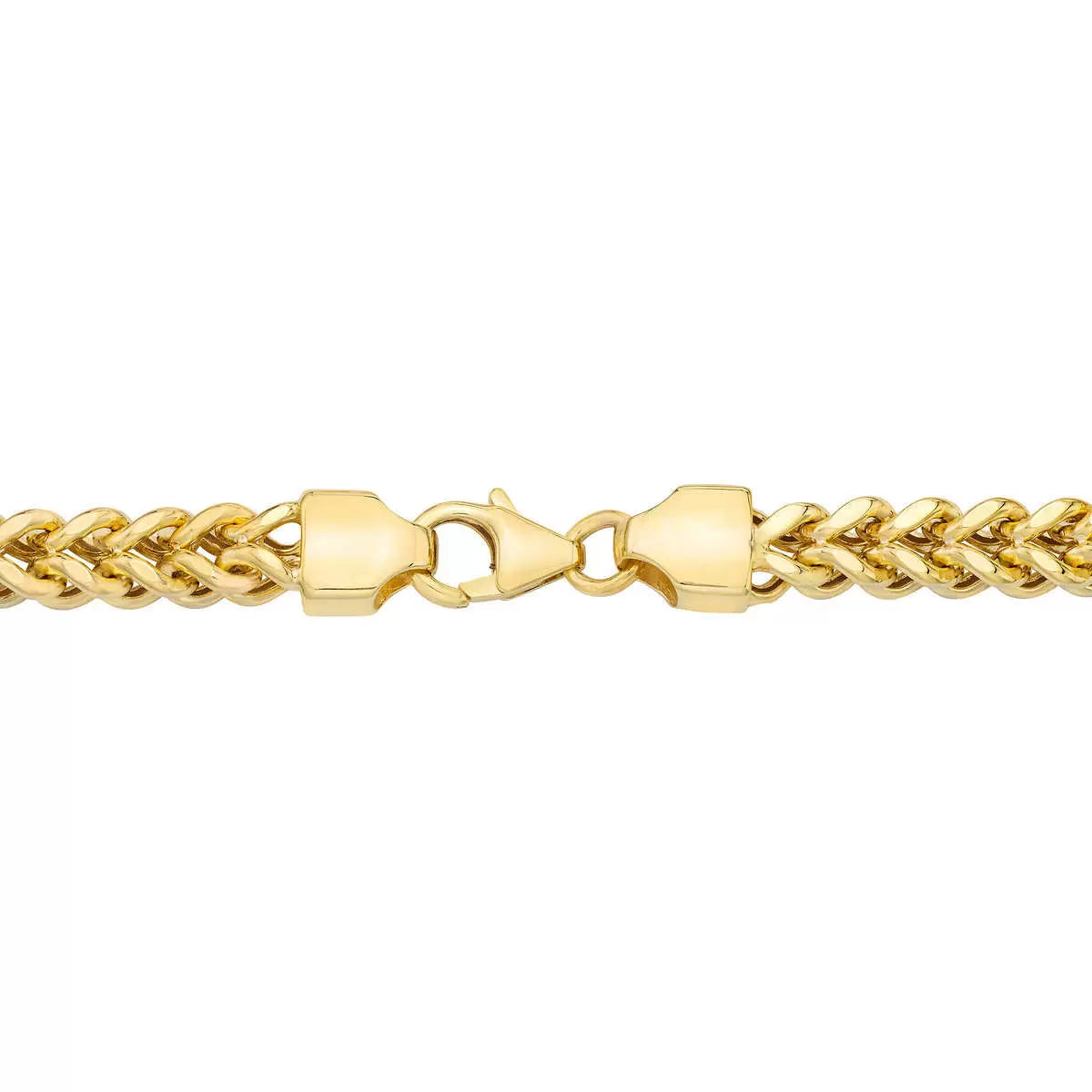 14ct Yellow Gold Franco Chain Mens Bracelet