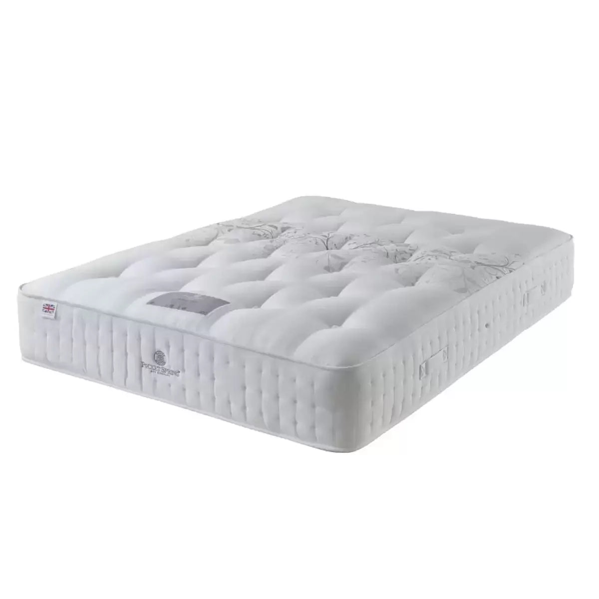 Pocket Spring Bed Company Mulberry Mattress & Sterling Grey 4 Drawer Divan in 3