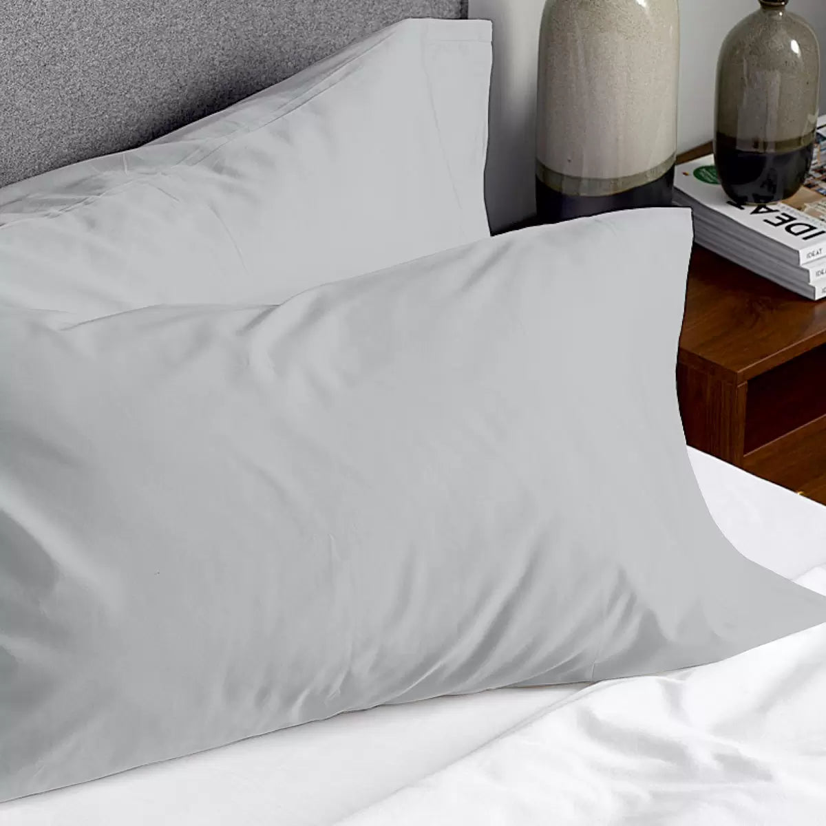 Purity Home 400 Thread Count Cotton Pillowcase Pair