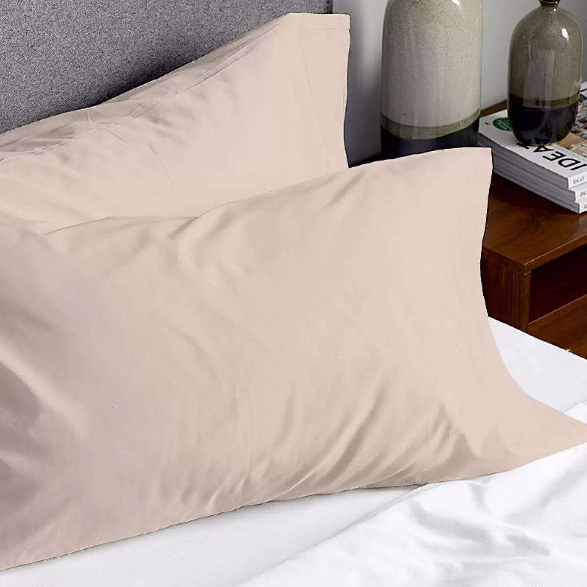 Purity Home 400 Thread Count Cotton Pillowcase Pair
