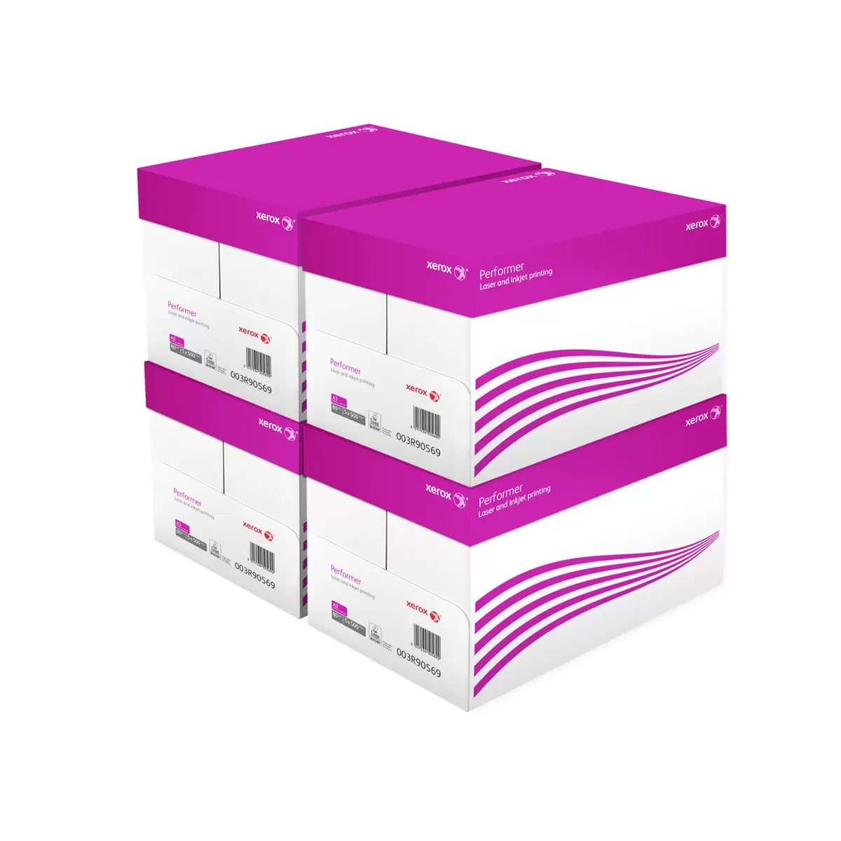 Xerox Performer A3 80gsm 4 boxes of White Paper - 10, 000 Sheets