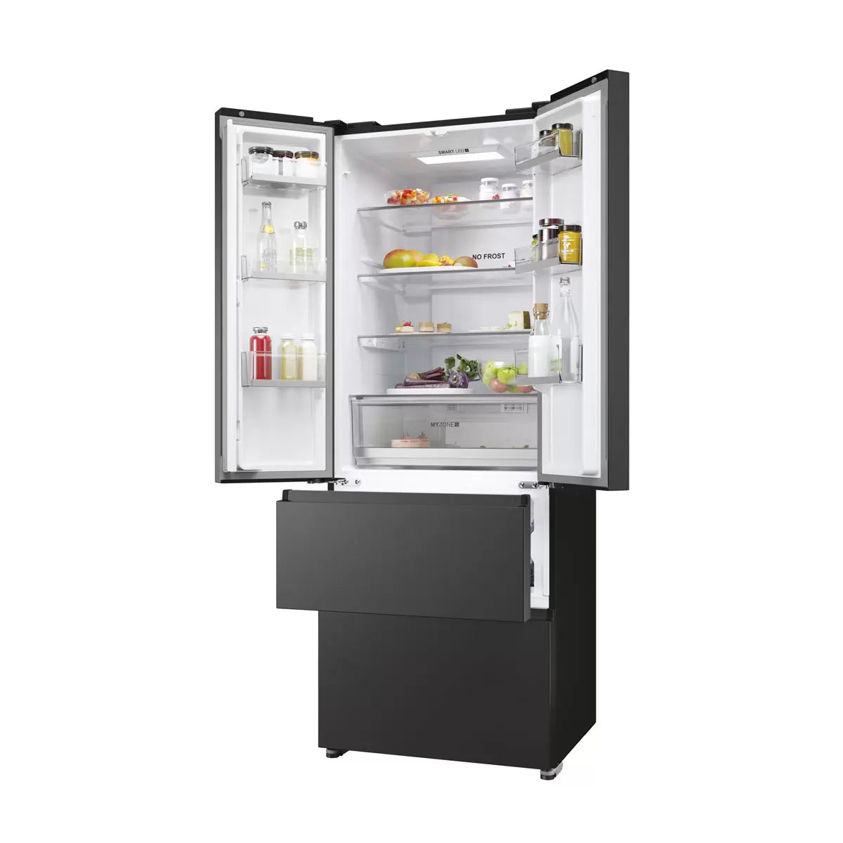 Haier Series 5 HFR5719ENPB, Multidoor Fridge Freezer, E Rated in Black