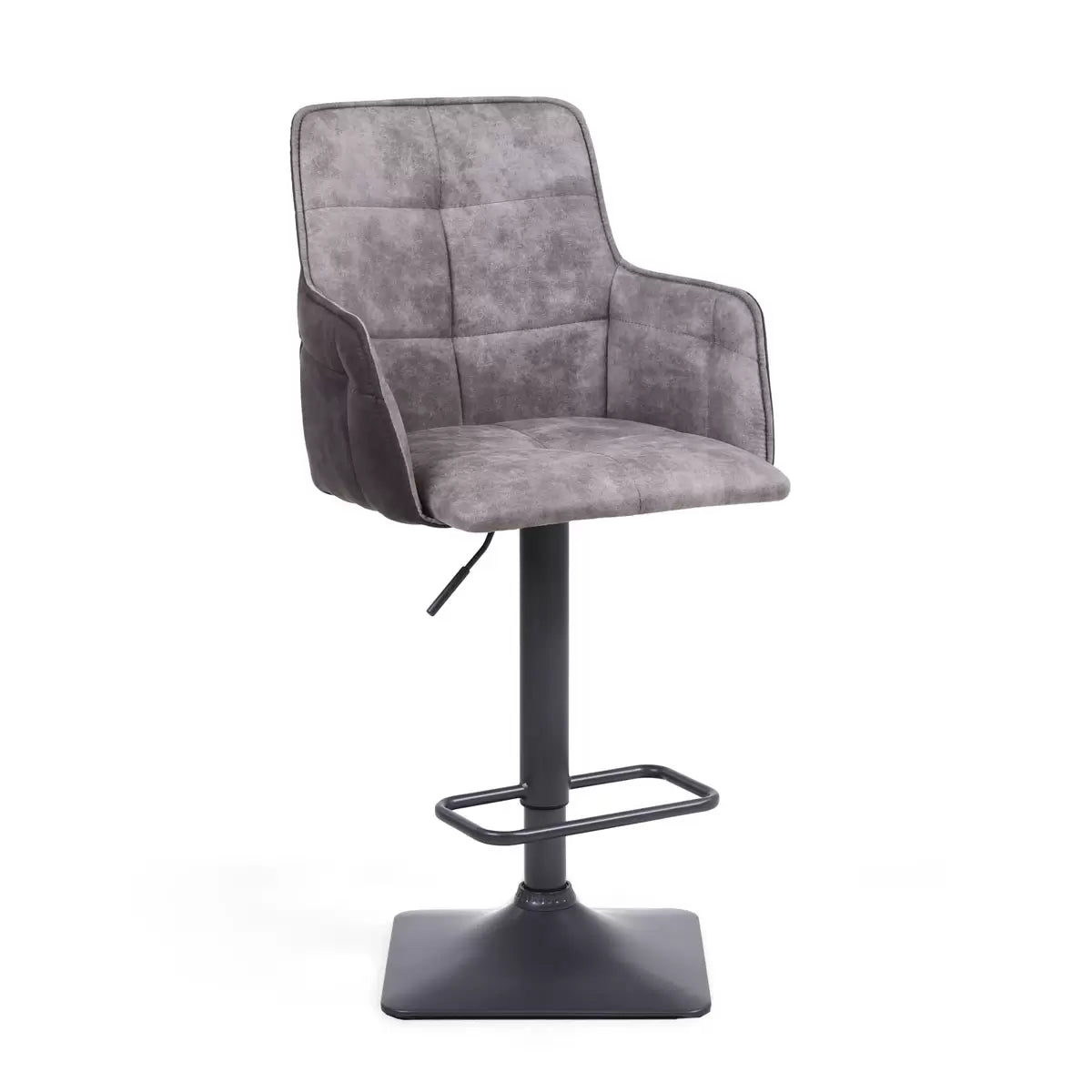 Orion Light Grey Fabric Bar Stool, 2 Pack