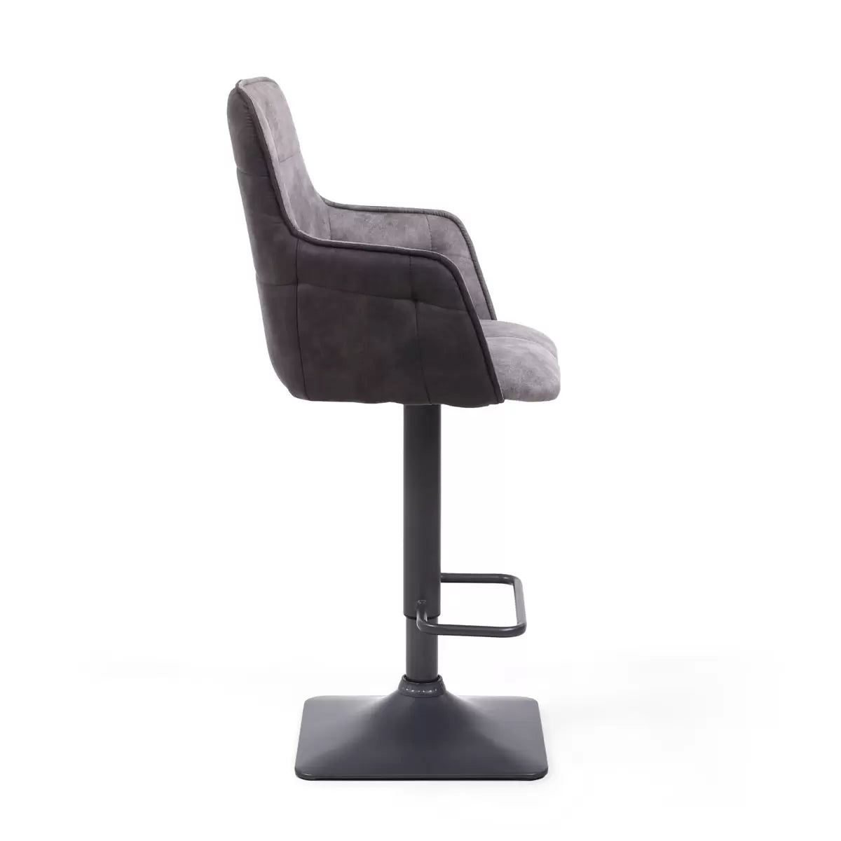Orion Light Grey Fabric Bar Stool, 2 Pack