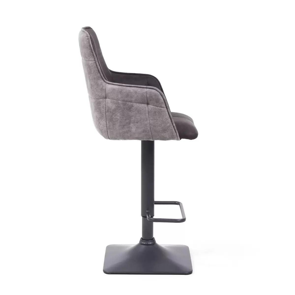 Orion Dark Grey Fabric Bar Stool, 2 Pack