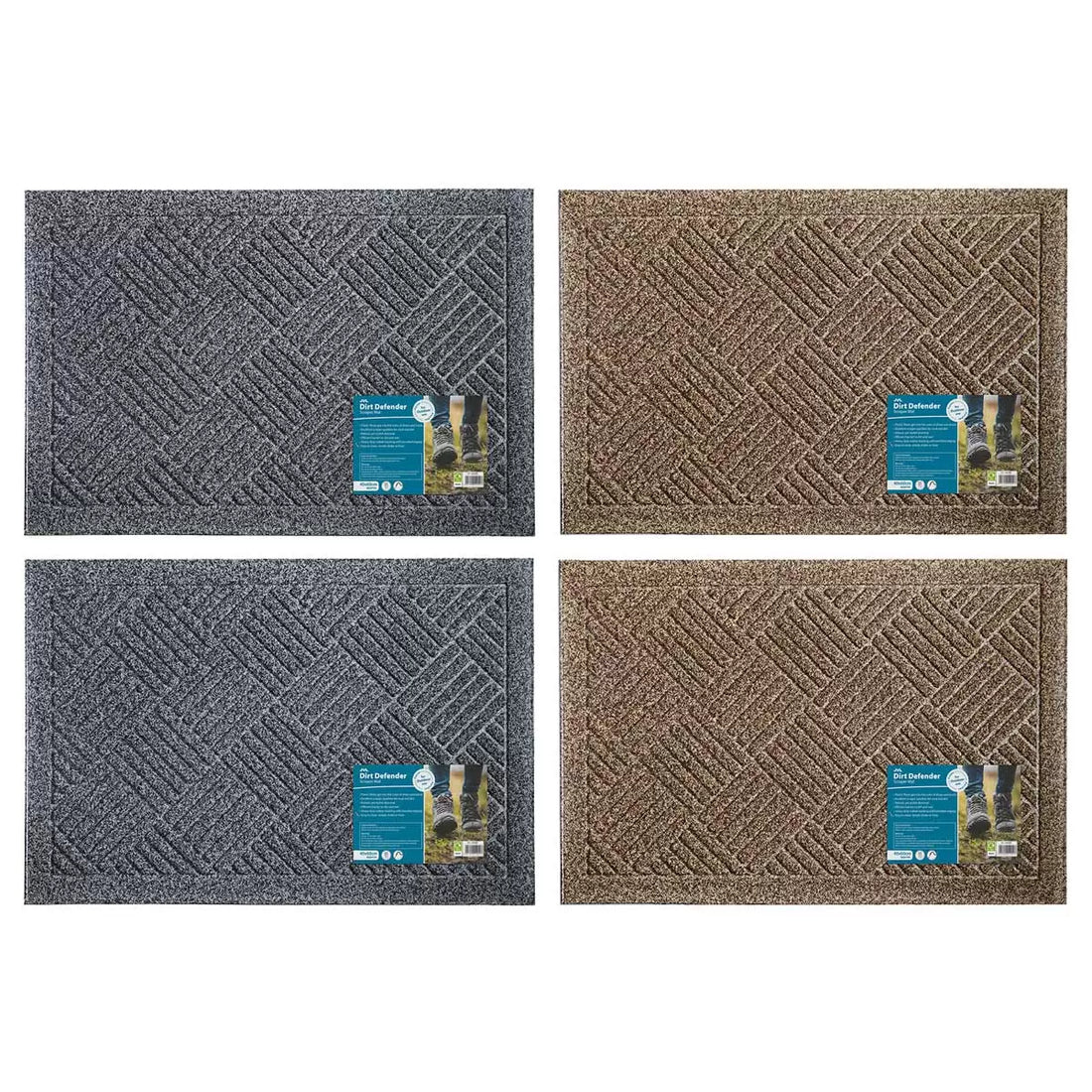 JVL Dirt Defender Door Mat, 40 x 60 cm