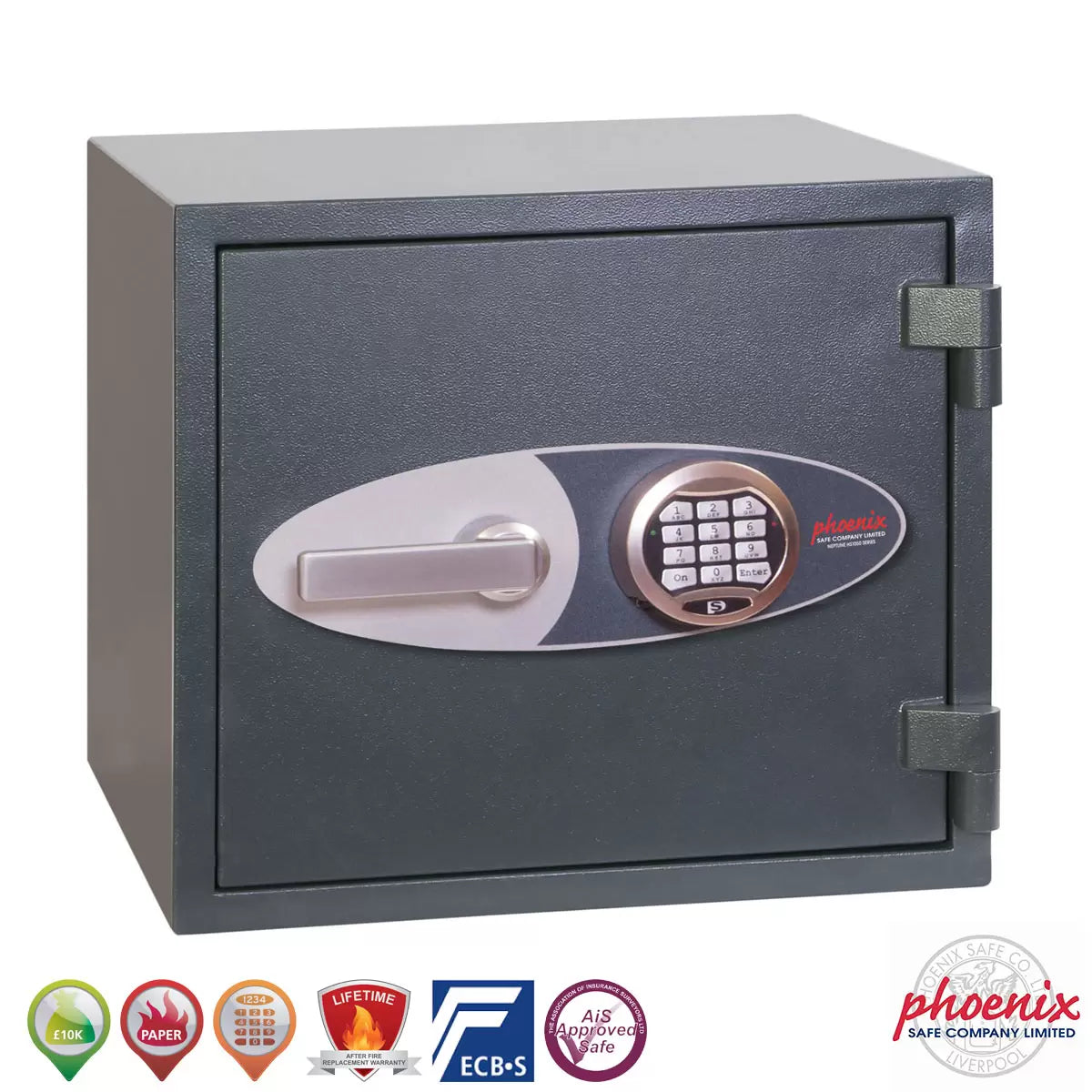 Phoenix 46 Litre Neptune HS1052E Security Safe with Electronic Lock Including