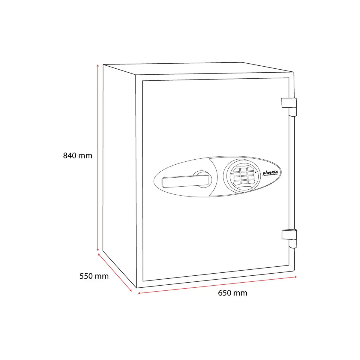 Phoenix 184 Litre Neptune HS1054E Security Safe with Electronic Lock Including