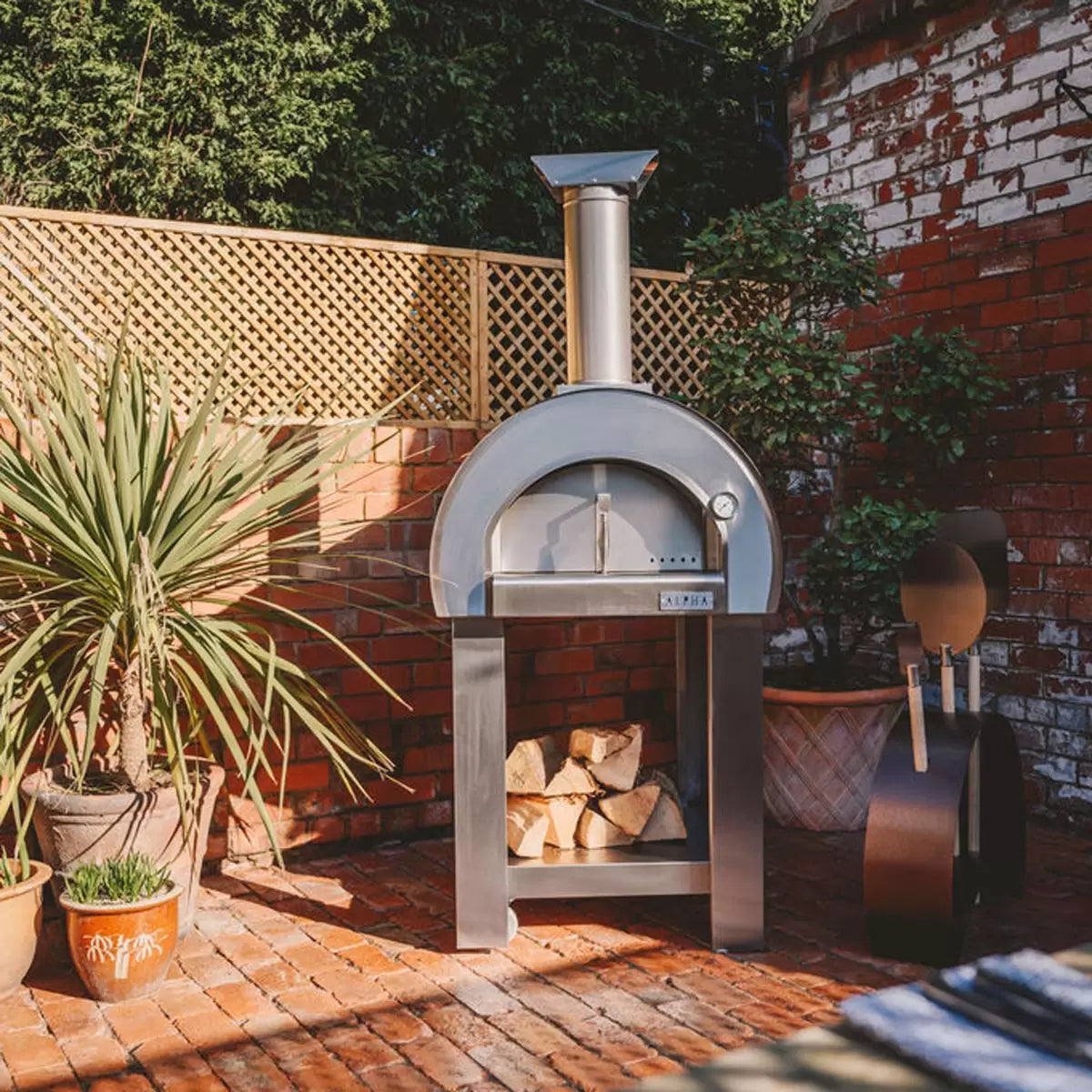 Alpha Pro Piccolo Wood-Fired Pizza Oven Bundle + Cover