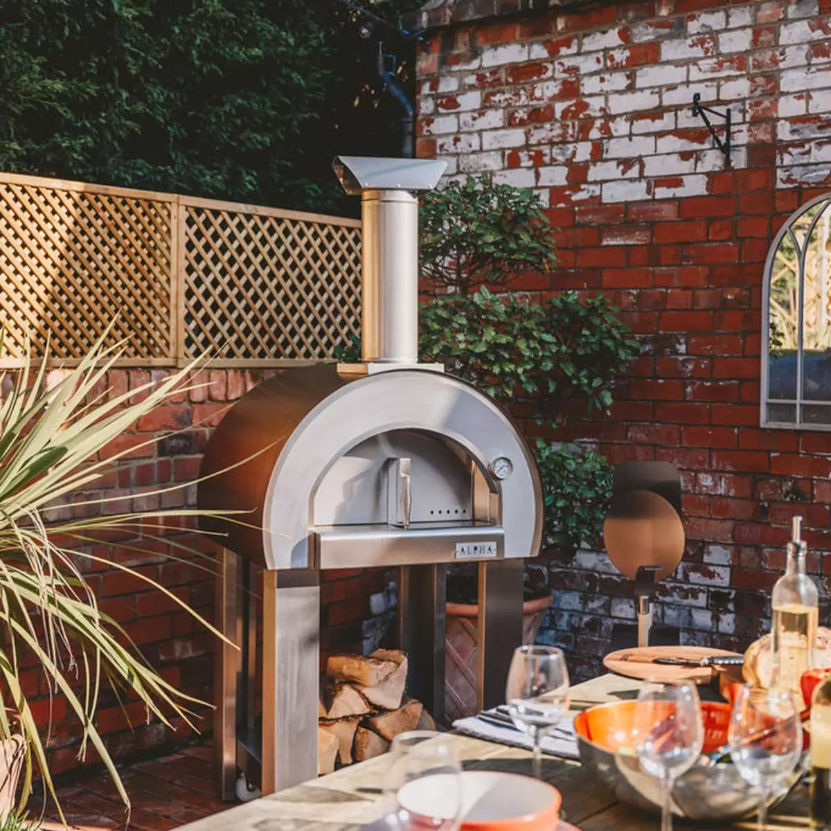 Alpha Pro Piccolo Wood-Fired Pizza Oven Bundle + Cover