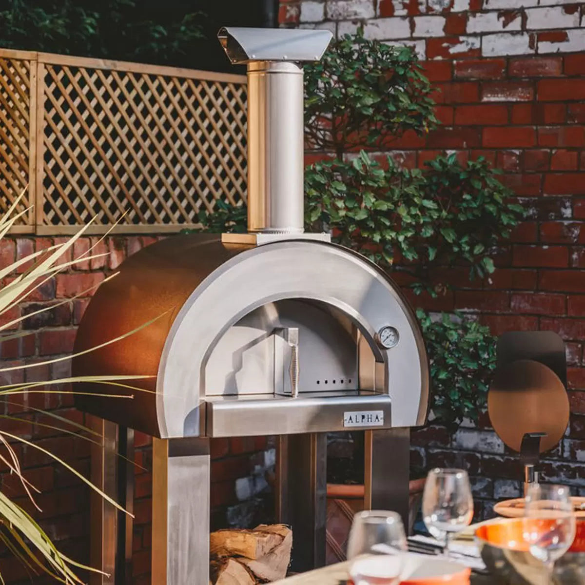 Alpha Pro Piccolo Wood-Fired Pizza Oven Bundle + Cover