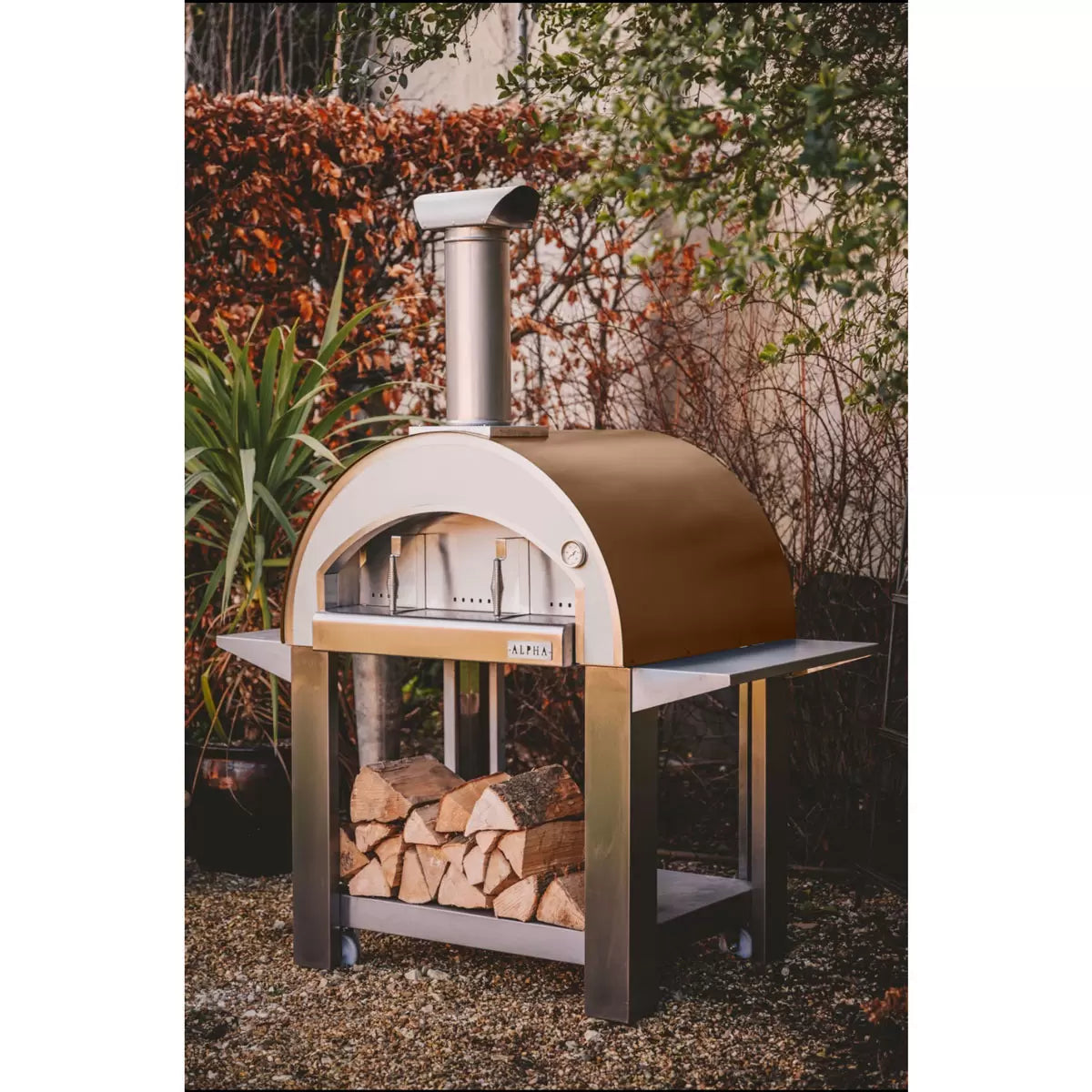 Alpha Pro Grande Wood-Fired Pizza Oven Bundle + Cover